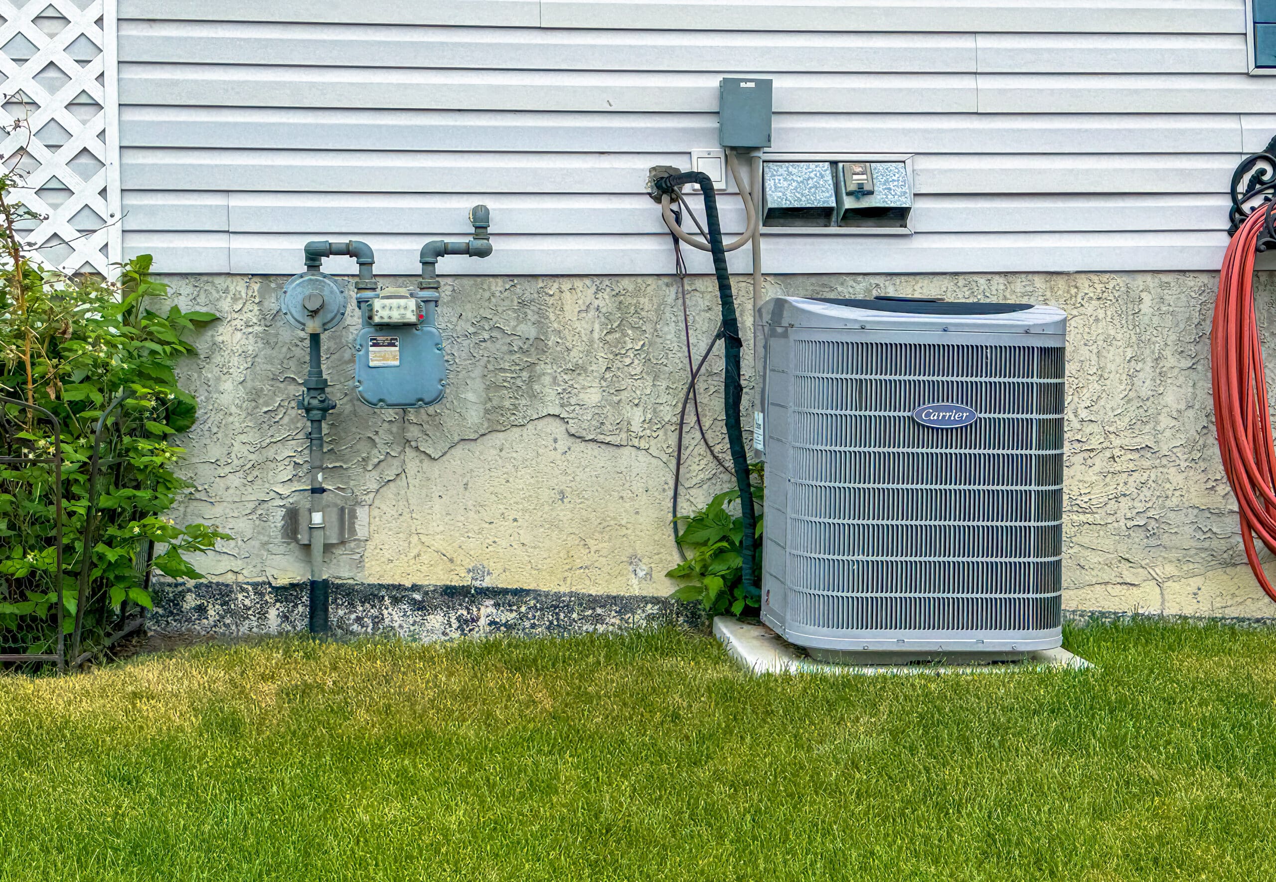 AC Unit in Backyard