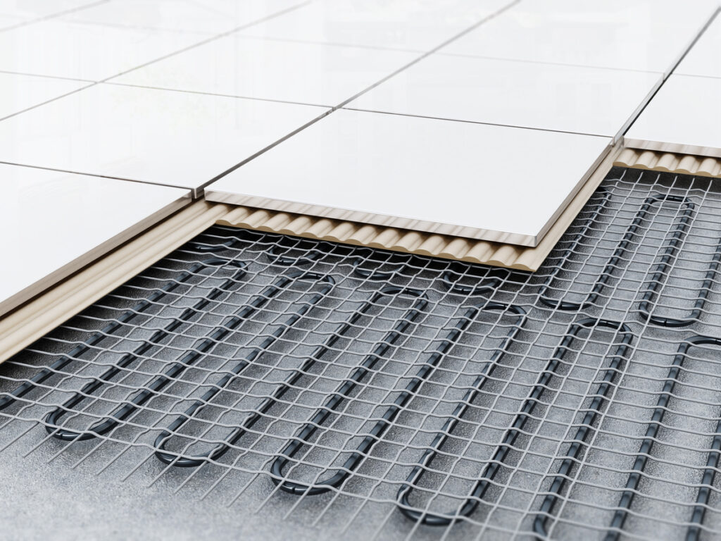 Underfloor heating system installation